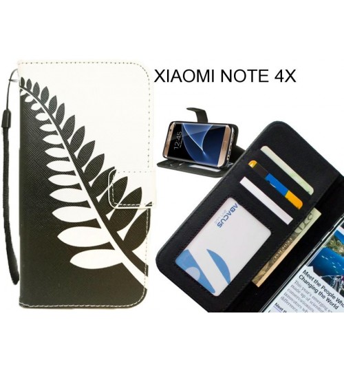 XIAOMI NOTE 4X case 3 card leather wallet case printed ID