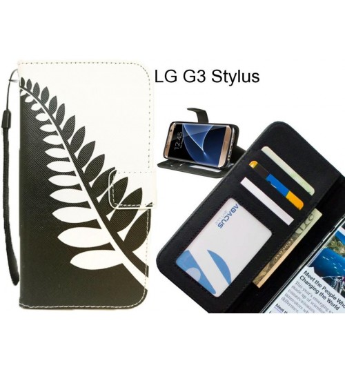 LG G3 Stylus case 3 card leather wallet case printed ID