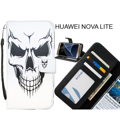 HUAWEI NOVA LITE case 3 card leather wallet case printed ID