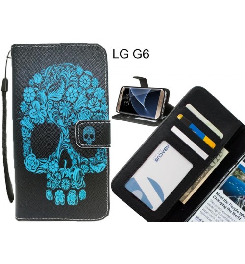 LG G6 case 3 card leather wallet case printed ID