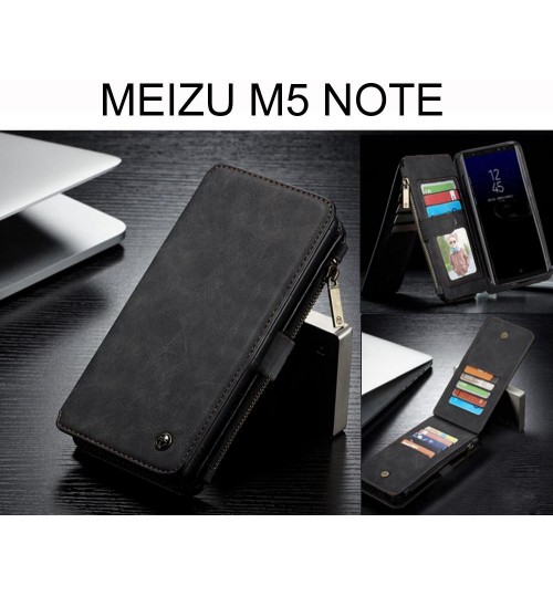 MEIZU M5 NOTE Case Retro Flannelette leather case multi cards zipper