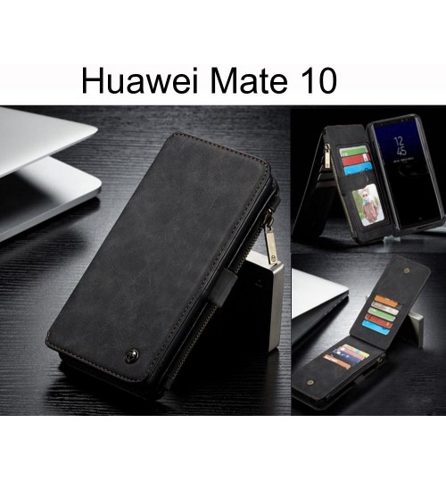 Huawei Mate 10 Case Retro Flannelette leather case multi cards zipper