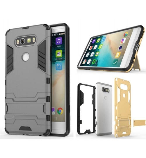 LG V30 case Heavy Duty Hybrid Kickstand Case Cover