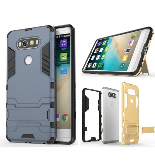 LG V30 case Heavy Duty Hybrid Kickstand Case Cover