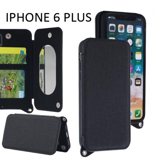 iPhone 6 Plus CASE 2 Cards Slot Wallet Flip Case With Mirror