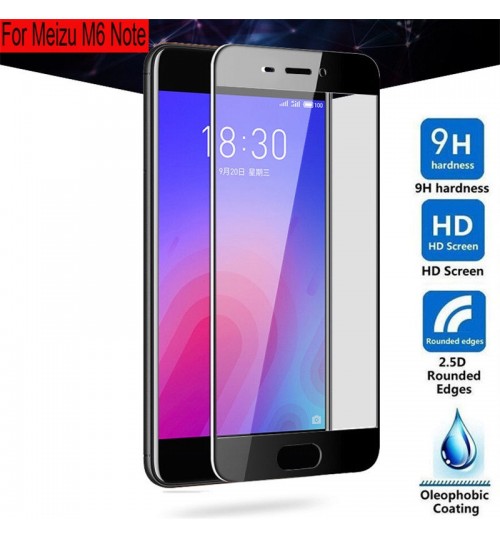 Meizu M6 Note  fully Curved Tempered Glass Screen Protector