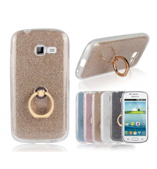 GALAXY Trend Duos case Soft tpu Kickstand Case with Ring Rotary Metal Mount