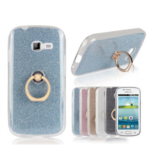 GALAXY Trend Duos case Soft tpu Kickstand Case with Ring Rotary Metal Mount