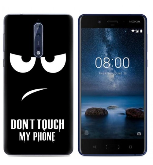 NOKIA 8 case Ultra Slim Soft Gel TPU printed case soft cover