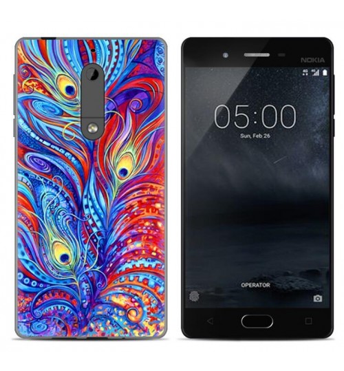 NOKIA 5 case Ultra Slim Soft Gel TPU printed case soft cover