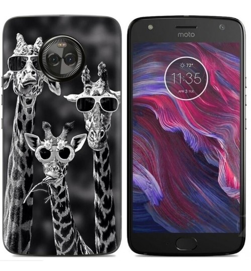 Moto X4  case Ultra Slim Soft Gel TPU printed case soft cover