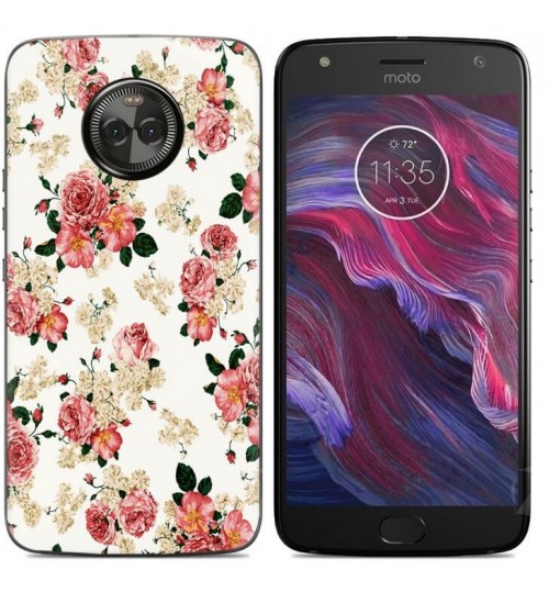 Moto X4  case Ultra Slim Soft Gel TPU printed case soft cover