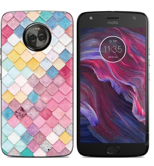 Moto X4  case Ultra Slim Soft Gel TPU printed case soft cover