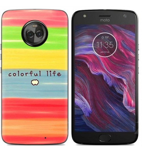 Moto X4  case Ultra Slim Soft Gel TPU printed case soft cover