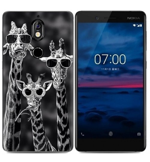 NOKIA 7  case Ultra Slim Soft Gel TPU printed case soft cover