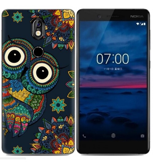 NOKIA 7  case Ultra Slim Soft Gel TPU printed case soft cover