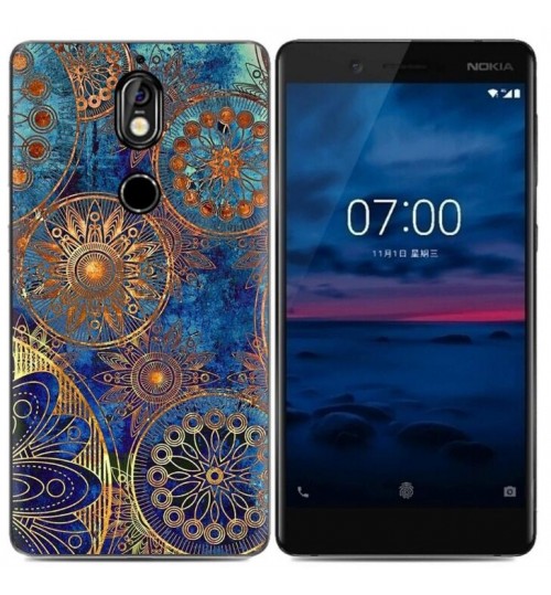 NOKIA 7  case Ultra Slim Soft Gel TPU printed case soft cover