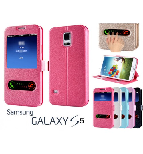 Samsung Galaxy S5 case luxury view window case