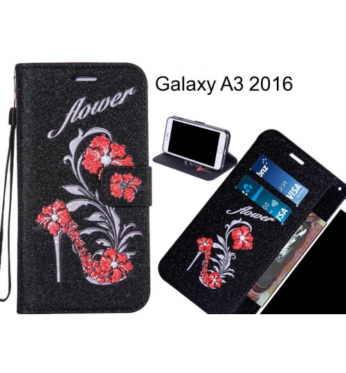 Galaxy A3 2016  case Fashion Beauty Leather Flip Wallet Case