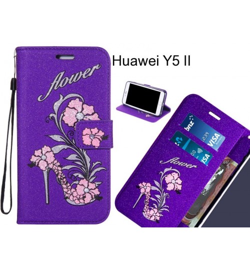 Huawei Y5 II  case Fashion Beauty Leather Flip Wallet Case