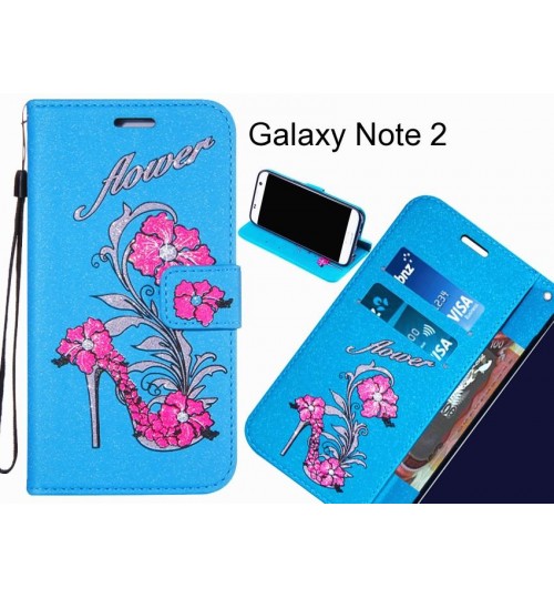 Galaxy Note 2  case Fashion Beauty Leather Flip Wallet Case