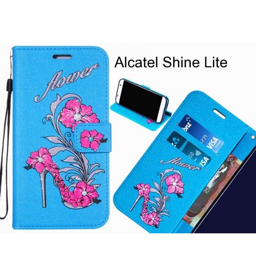 Alcatel Shine Lite  case Fashion Beauty Leather Flip Wallet Case