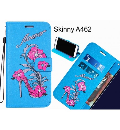 Skinny A462  case Fashion Beauty Leather Flip Wallet Case
