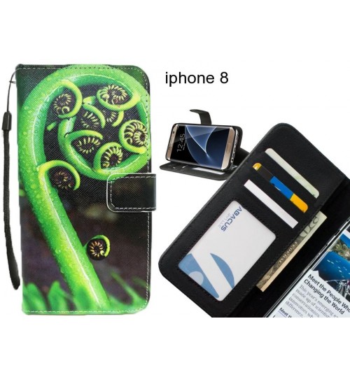 iphone 8 case 3 card leather wallet case printed ID