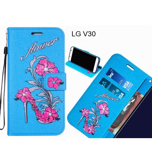 LG V30 case Fashion Beauty Leather Flip Wallet Case