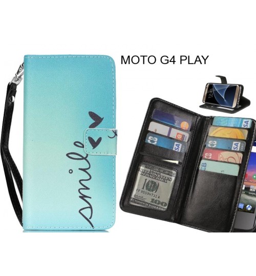 MOTO G4 PLAY case Multifunction wallet leather case