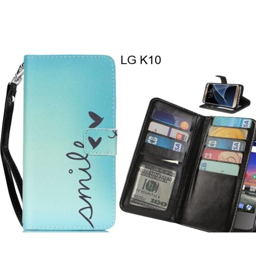 LG K10 case Multifunction wallet leather case