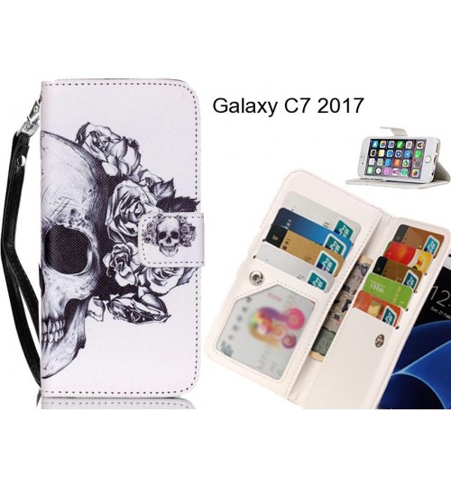 Galaxy C7 2017 case Multifunction wallet leather case