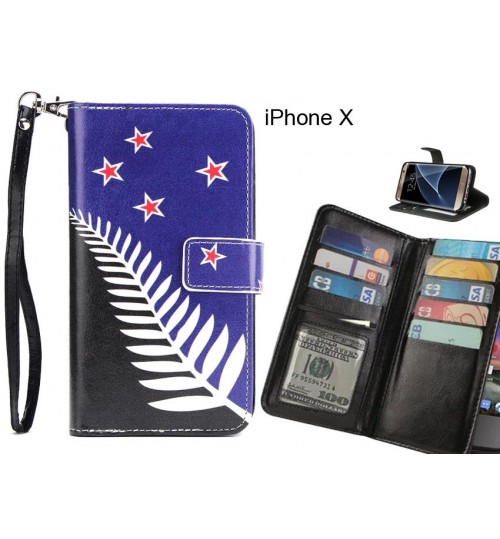 iPhone X case Multifunction wallet leather case