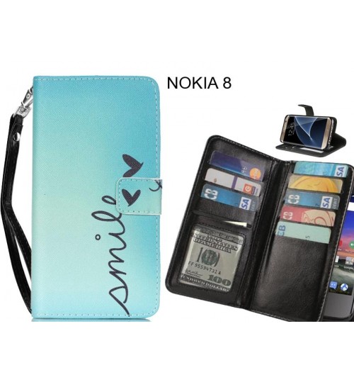 NOKIA 8 case Multifunction wallet leather case