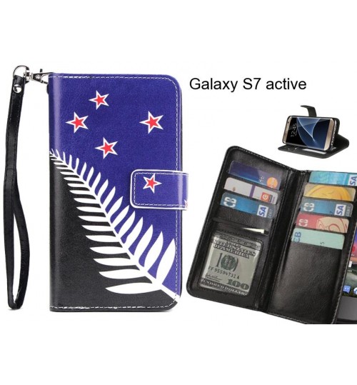 Galaxy S7 active case Multifunction wallet leather case
