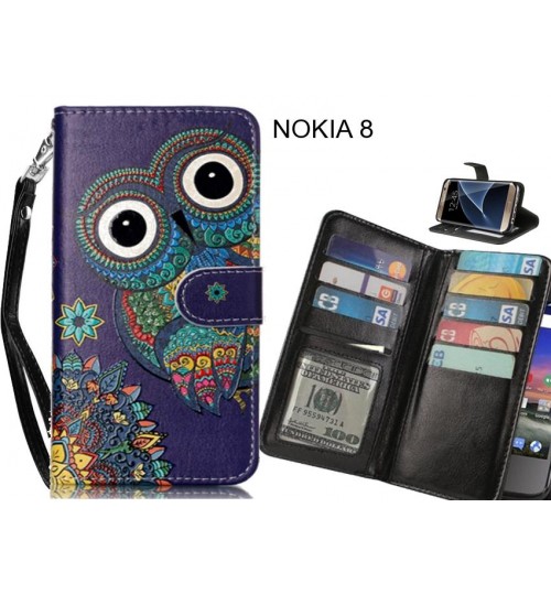 NOKIA 8 case Multifunction wallet leather case