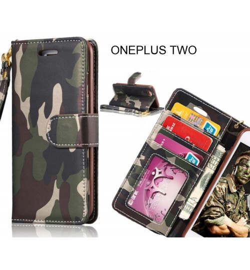 ONEPLUS TWO case camouflage leather wallet case cover