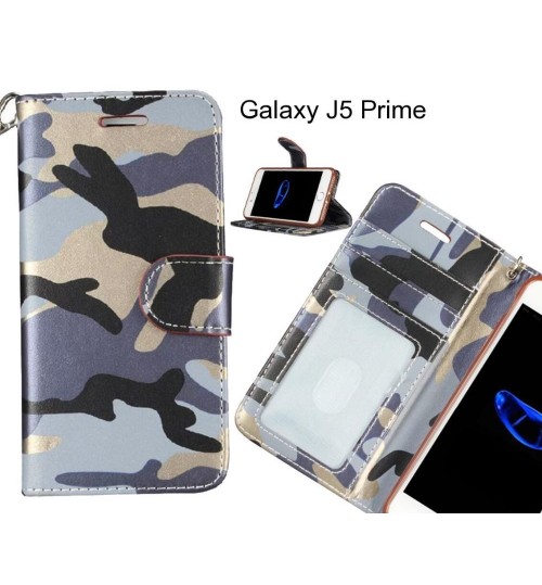 Galaxy J5 Prime case camouflage leather wallet case cover