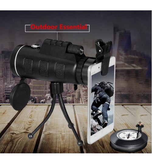 Monocular Telescope Travel HD Dual Focus Optical Prism 40X60 3st