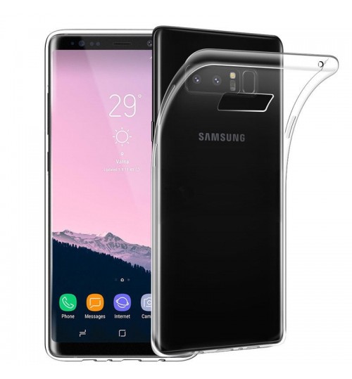 Galaxy Note 8 Case Clear Gel Ultra Thin soft tpu case