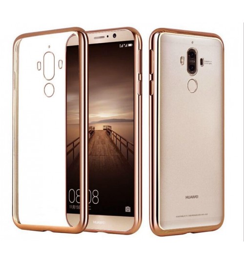 Huawei MATE 9 pro case bumper w clear gel back cover