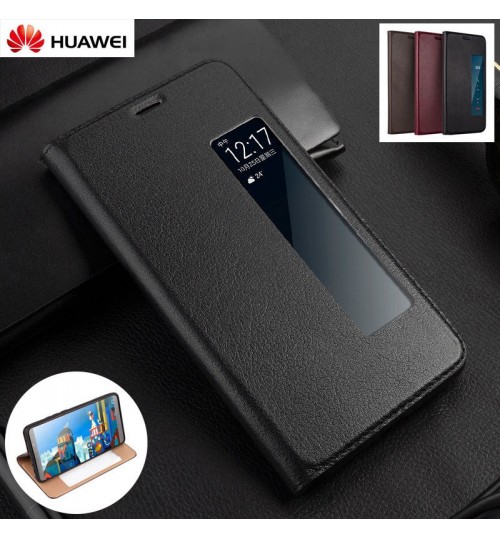 Huawei Mate 10  Case Flip Leather Window View Case