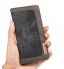 Huawei Nova 2i  Case Contrast Denim Folio Wallet Case Magnetic Closure - Black