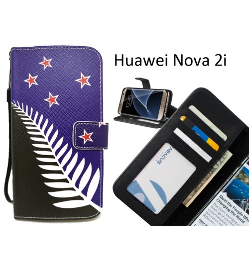 Huawei Nova 2i  case 3 card leather wallet case printed ID