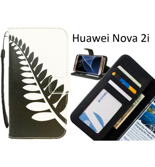 Huawei Nova 2i case 3 card leather wallet case printed ID