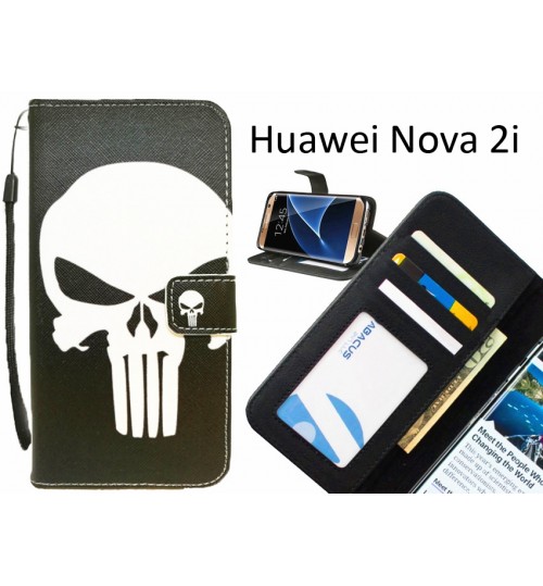 Huawei Nova 2i case 3 card leather wallet case printed ID