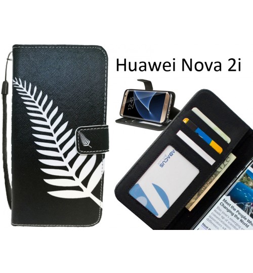 Huawei Nova 2i case 3 card leather wallet case printed ID