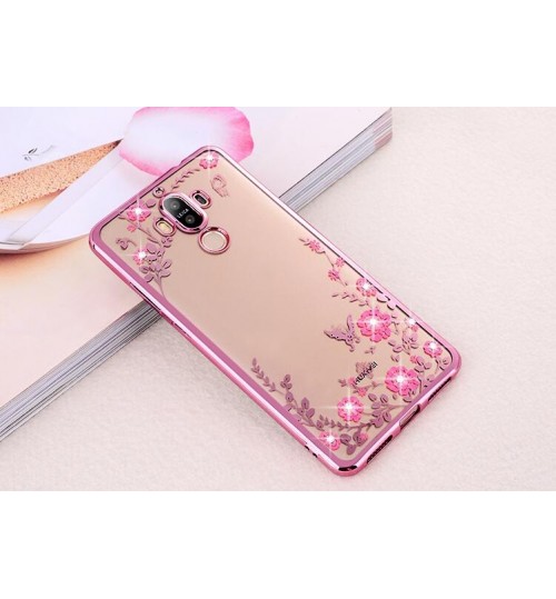 Huawei Mate 10 PRO  case soft gel tpu case luxury bling shiny floral case