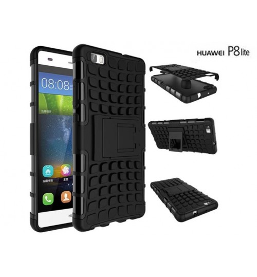 Huawei P8 lite Case Heavy Duty Hybrid Kickstand