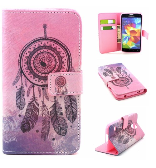 Galaxy S5 case wallet leather case printed